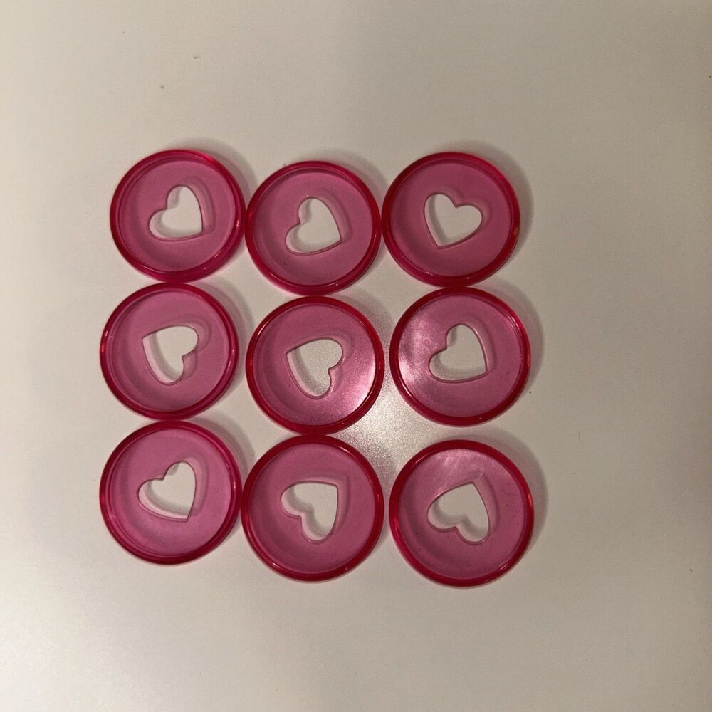 Mini Happy Planner Discs Pink plastic Breakable  Lot of  9